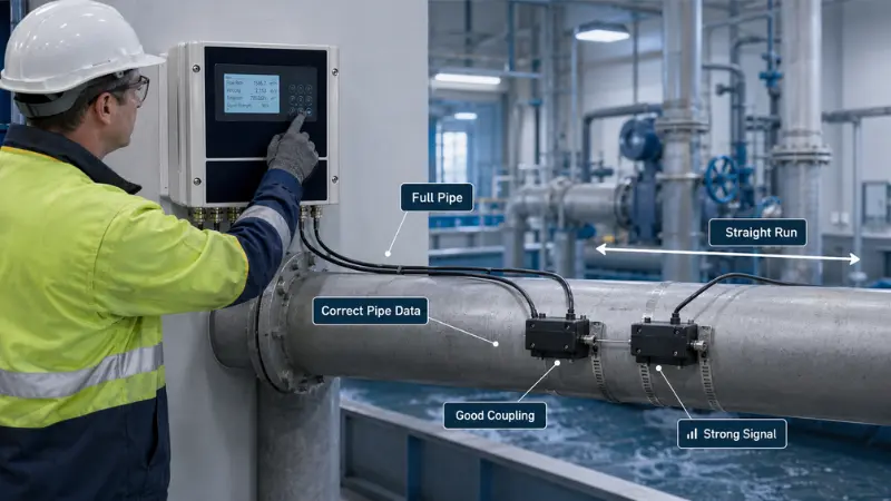 Flowmeter ultrasonik memiliki akurasi tinggi dan total biaya kepemilikan yang...