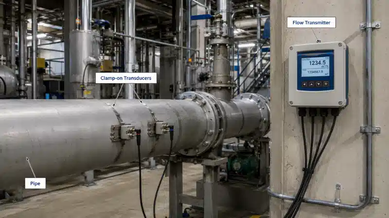 Prinsip flowmeter ultrasonik