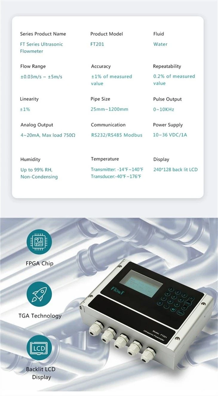 Philemon Doppler Type Ultrasonic Flow Meter