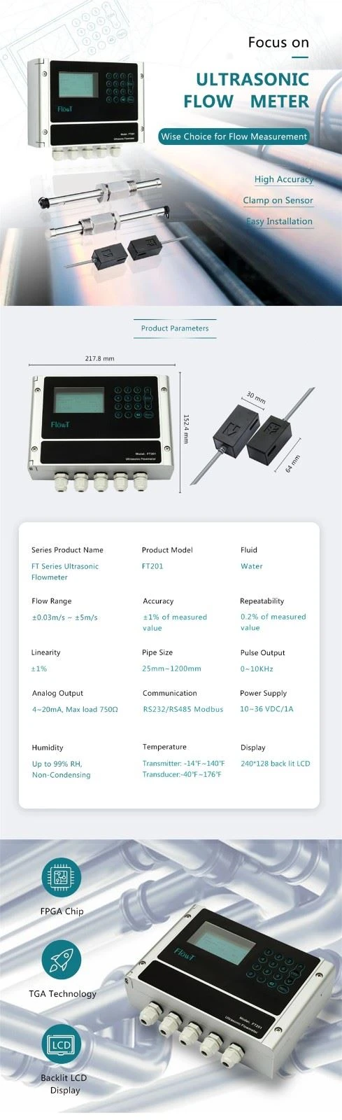 Principle And Characteristics Of Ultrasonic Flowmeter